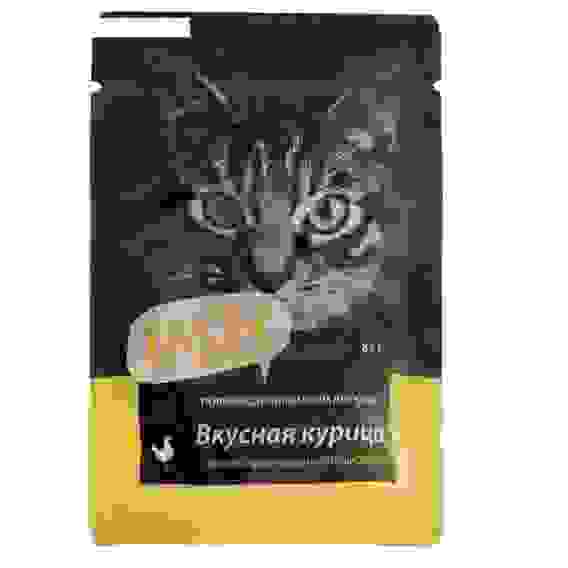 Влажный корм Tasty для кошек, курица в желе, пауч, 85 г 2879588
