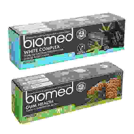 Зубная паста Биомед Вайт биокомплекс/Здоровье десен,100г,112-03015-0101/112-03136-0101