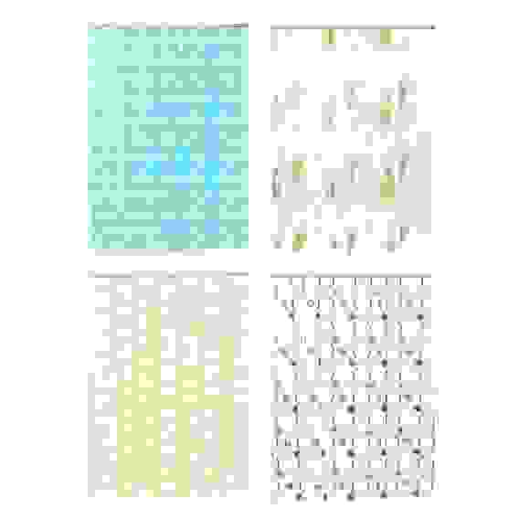 Шторка для ванной, ПЕВА, 180x180см, &quot;Вертикаль&quot;, 4 дизайна VETTA