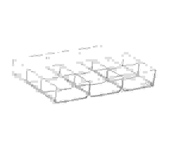 АКЦИЯ! Органайзер для мелочей 103*157*25мм 9-и секционный ПРОЗРАЧНЫЙ