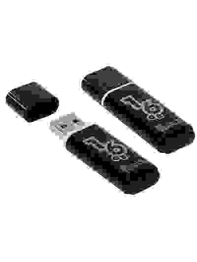 USB накопитель Smartbuy 32GB Glossy series Black (гарантия 2 недели)