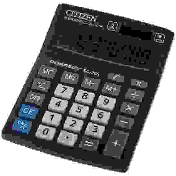 Калькулятор настольный CITIZEN Correct SD-208/CMB801BK, 8 разр, черн.