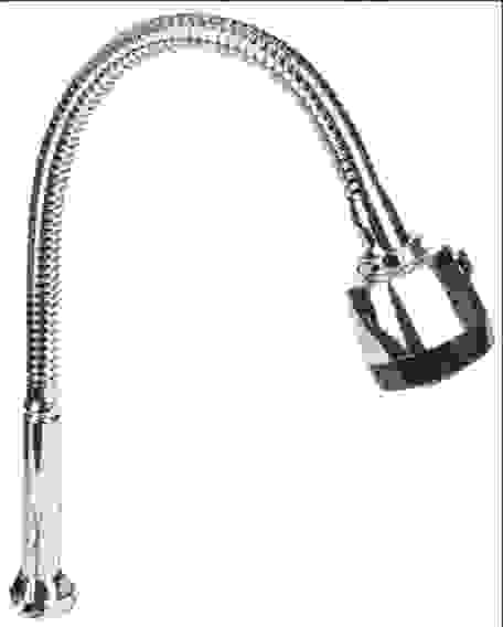 Излив для смесителя гибкий 48см черный LST851