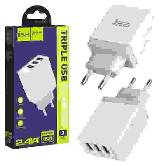 СЗУ 3 USB HS29 2.4А ISA (гарантия 2 недели)