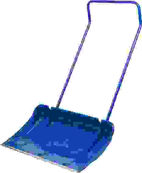 Движок для снега (скрепер) 820мм, (пластик.ковш с алюм.планкой, с колесиками) //Зубр