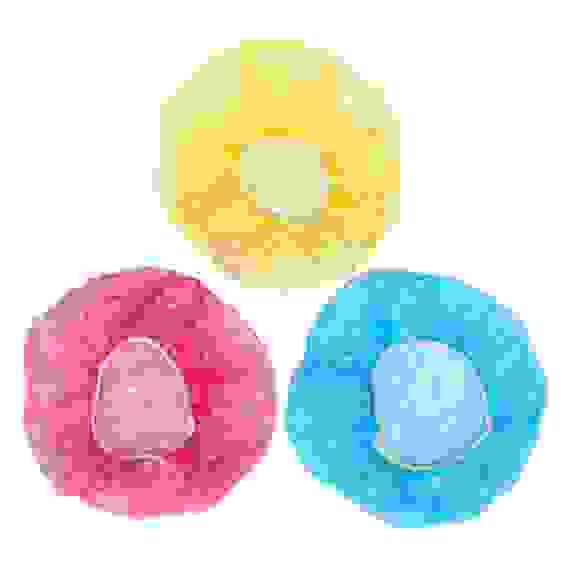 Набор шапочек для душа 8шт, ПВХ, цветные VETTA