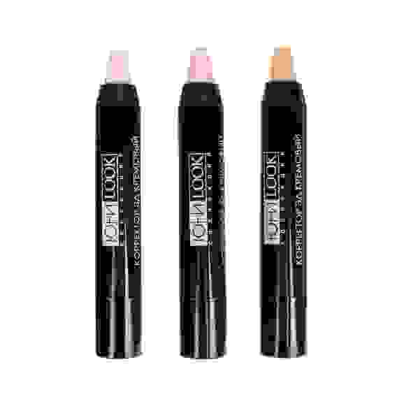 Корректор 3Д кремовый для лица в стике 2,7г, 3 тона, КК-21 ЮниLook