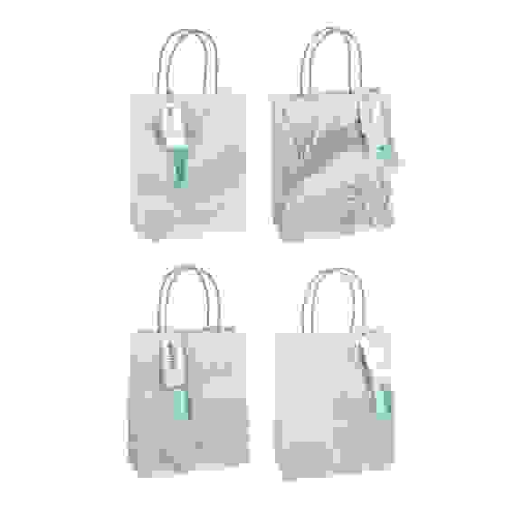 Пакет подарочный крафт, высококач.бумага, с текстил.лентой, 21x25,5x10см, 4 дизайна, Е-3 LADECOR