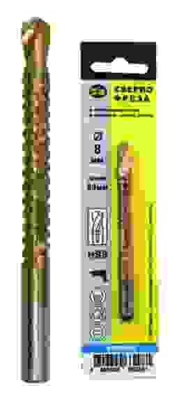 Сверло (фреза) 8х95мм нитрид титана ПРОМИС