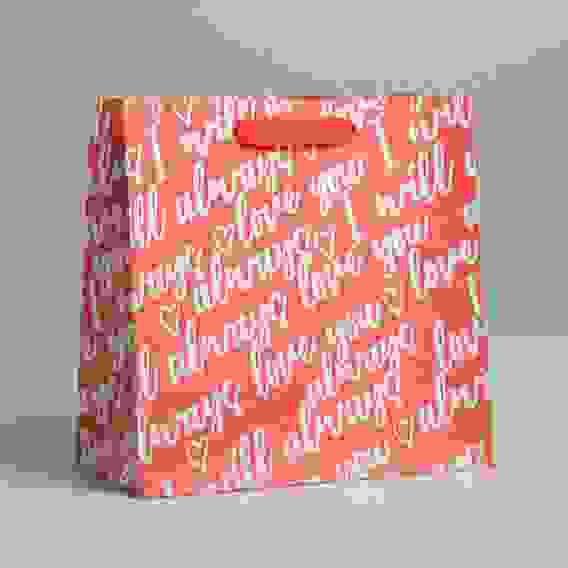 Пакет крафтовый квадратный I love you, 22 × 22 × 11 см 5289009