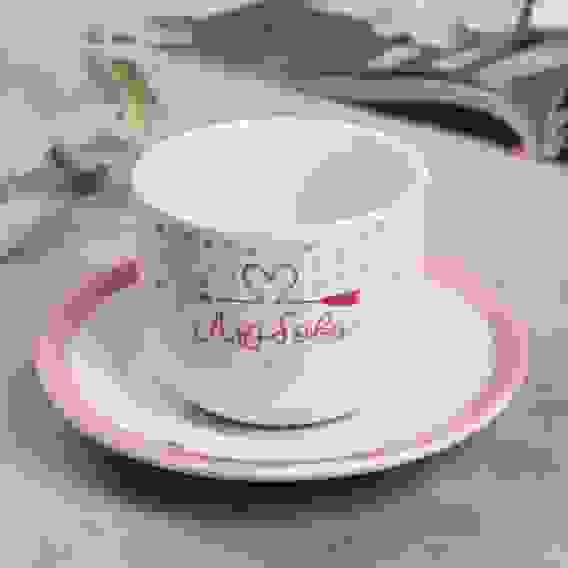 Чайная пара "Любовь", 220 мл кружка,14 см блюдце 5102147