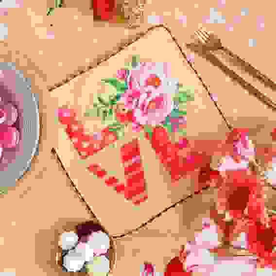 Полотенце микрофибра &quot;Доляна&quot; LOVE, 30х30 см, п/э 200 гр/м2 3670964