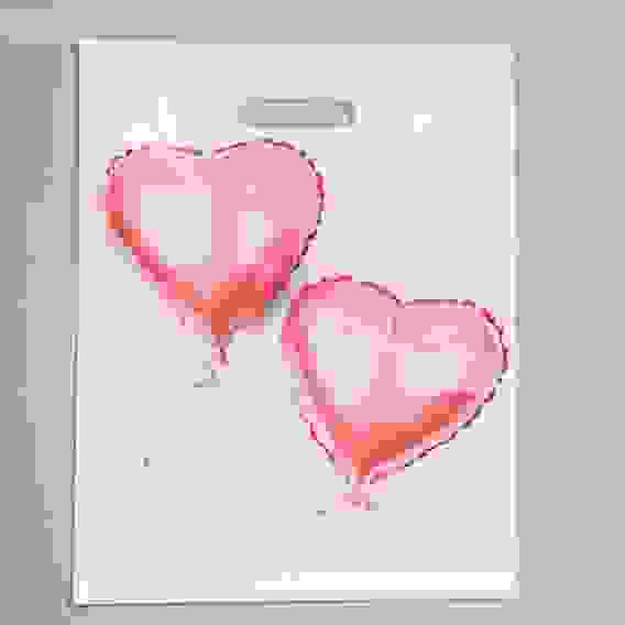 Пакет полиэтиленовый с вырубной, усиленной ручкой, 31 х 40 см, 60 мкм