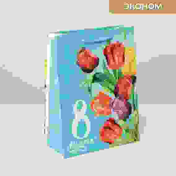 Пакет ламинированный вертикальный «Тюльпаны», MS 18 × 23 × 8 см 6631890