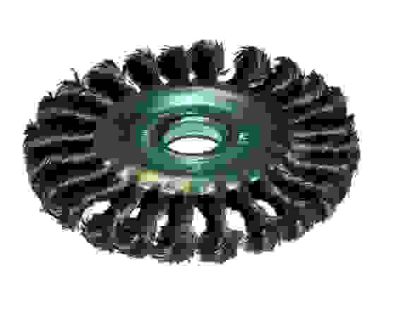 Щетка -крацовка шлиф машины стальная плоск150/22,2мм ПРОМИС