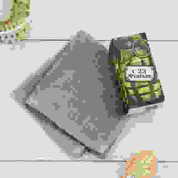 Полотенце махровое \&quot;23 февраля\&quot; 30х30 см, 100 хл 340г/м2 4525153