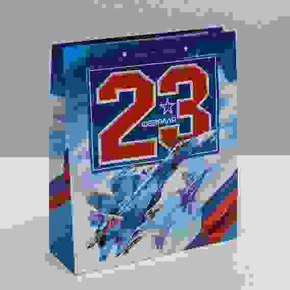 Пакет ламинированный вертикальный «23 февраля», ML 23 × 27 × 8 см