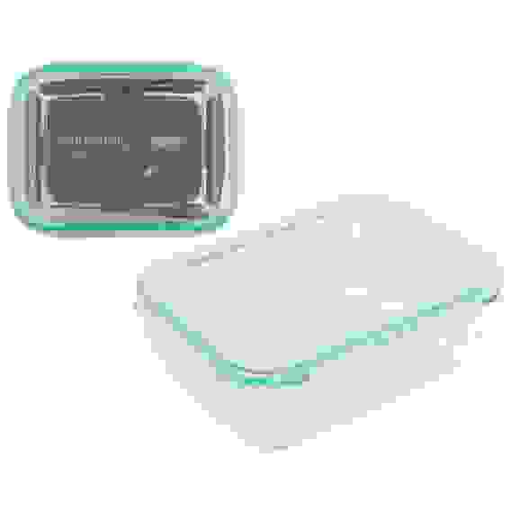 Контейнер DIAFANO,1500 мл, из жаропроч стекла с крышкой из пласт, прямоуг, темп режим -40 до +300С