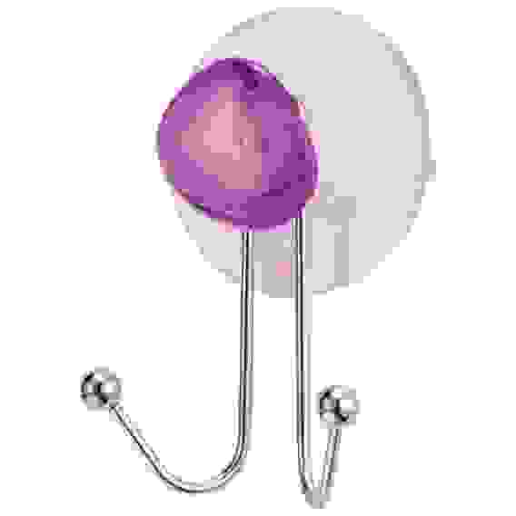 Крючок двойной W2684T &quot;Аметист&quot; (крепление: присоска)