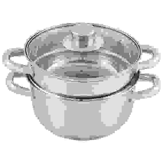 Пароварка MEDIANO 2х-уровневая из нерж стали, объем 2,5 л, индукция/капс дно