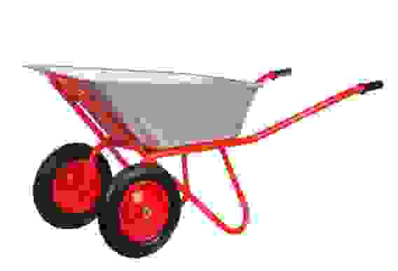 Тачка садово-строительная двухколесная 2х110л Бордо 3,25-8 д20