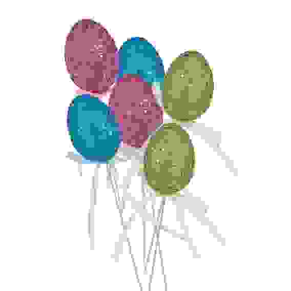 Декор Пасхальный топпер, в виде яиц, пенопласт, набор 6 шт., 19 см