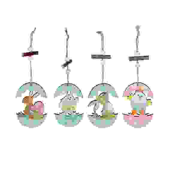 Декор Пасхальный подвеска, МДФ, 10 см, 4 дизайна