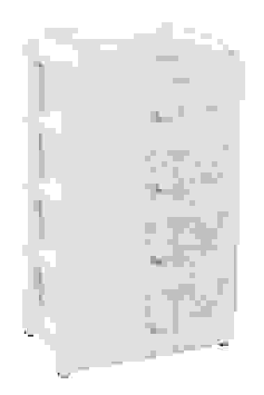 Комод "Лаура" 4-х секцион. широкий (белый) (425х560х925мм)