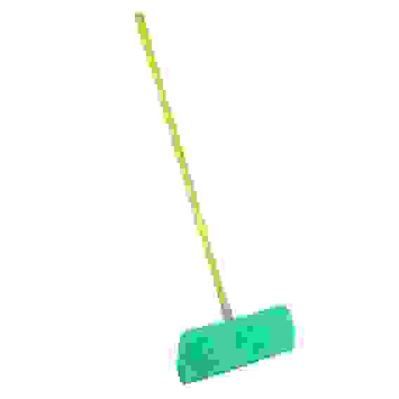 Акция! Швабра с насадкой из микрофибры на липучках, рукоятка металл окр.,телескоп.,69-120см, VETTA