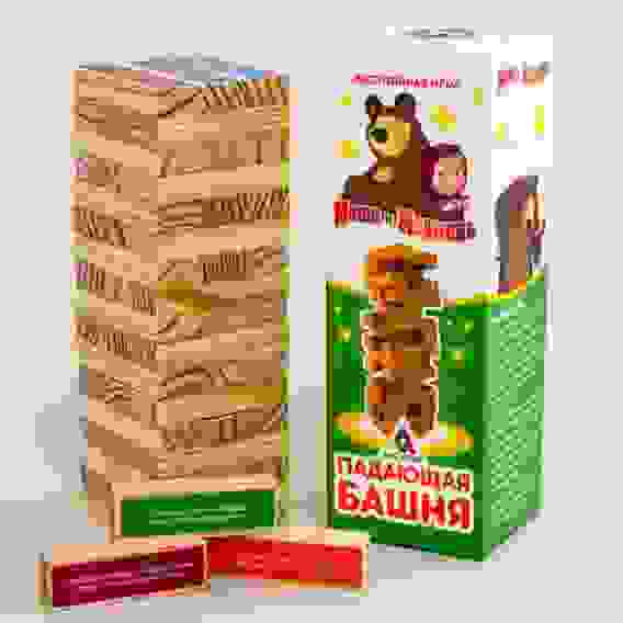 Игра настольная &quot;Падающая башня&quot;, Маша и Медведь 3741873