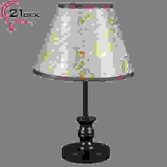 Светильник бытовой настольный (деревянный с абажуром, на 1 лампу 2009МТ