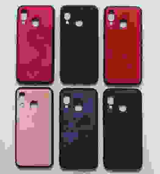 Чехол Samsung A40 гладкая кожа с магнитом