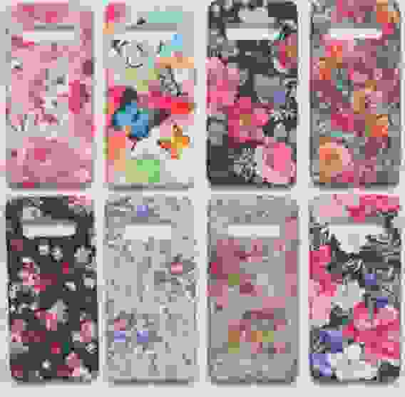 Чехол Samsung S10 Plus с цветами