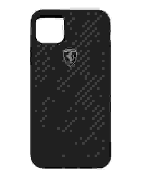 Чехол подходит для iPhone 11 Pro Max Ferrari ГРАФИТ