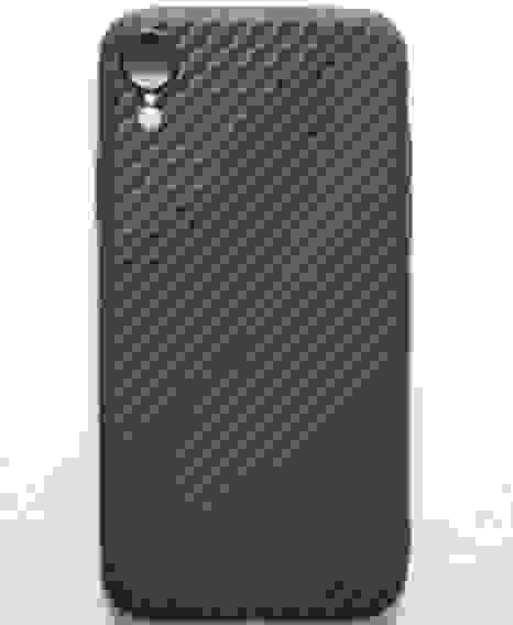 Чехол подходит для iPhone XR карбон TPU
