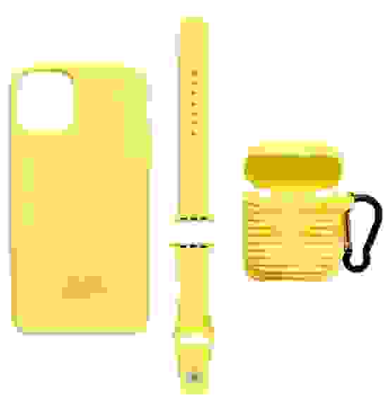 Набор подходит для Apple 3в1(SiliconeCaseIphone 11Pro,Чехол Airpods,Ремешок для Apple Watch 42/44mm)