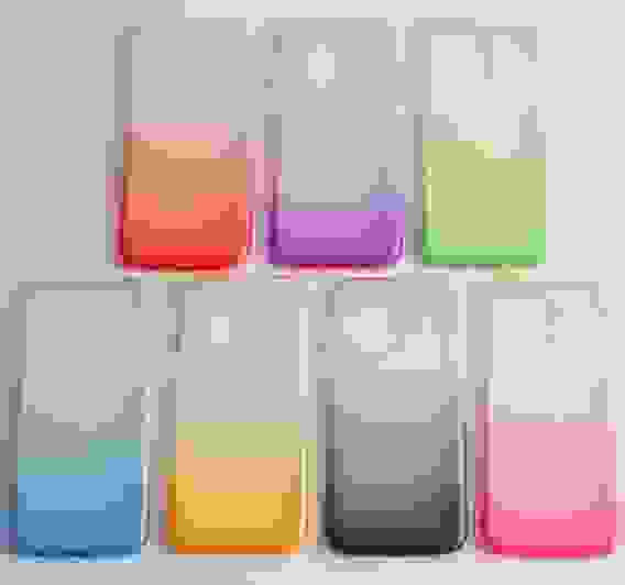 Чехол Samsung A6 (2018) градиент с блестками 3 in 1 TPU+PC