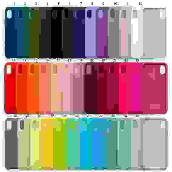 Чехол подходит для iPhone XS Silicon Case APL WS