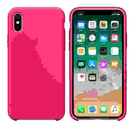 Чехол подходит для iPhone X Silicon Case Red Raspberry