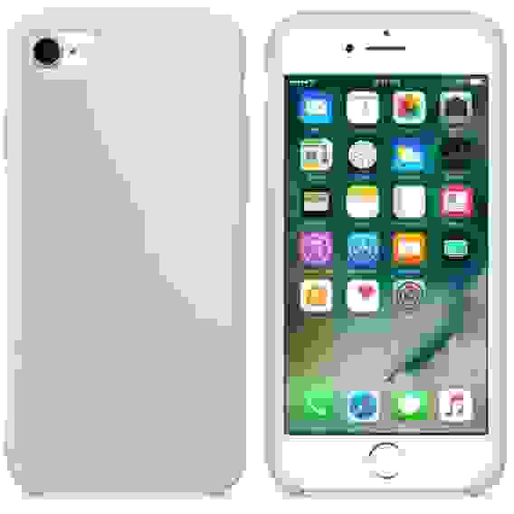 Чехол подходит для iPhone 8 Silicon Case 100% Mist Blue