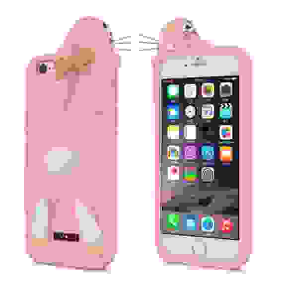 Чехол Силикон подходит для iPhone 7/8/SE(2020) MOSCHINO кролик