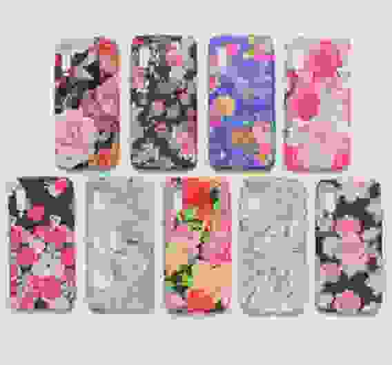 Чехол Xiaomi Mi A3 светящиеся в темноте цветы