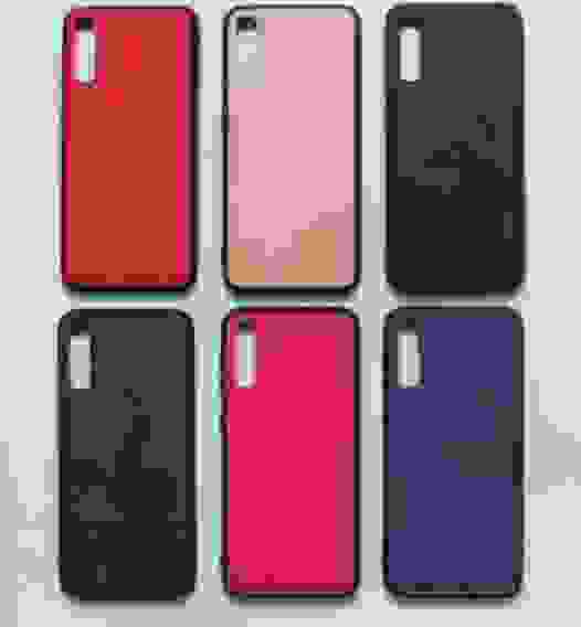 Чехол Samsung A50 гладкая кожа с магнитом