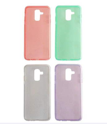 Чехол Samsung A6 Plus (2018) TPU с блеском