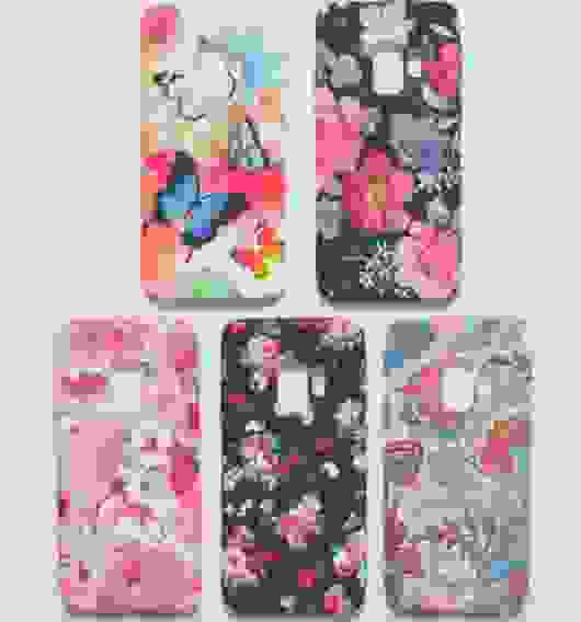 Чехол Samsung S9 с цветами