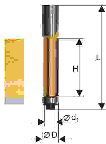 Фреза кромочная прямая Энкор 10653