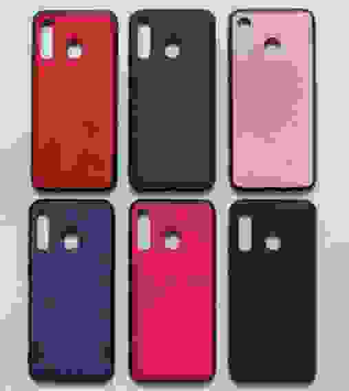 Чехол Samsung A20/A30 гладкая кожа с магнитом