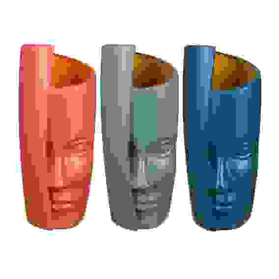 Ваза пластиковая, Лицо, 31x10,5 см, 3 цвета