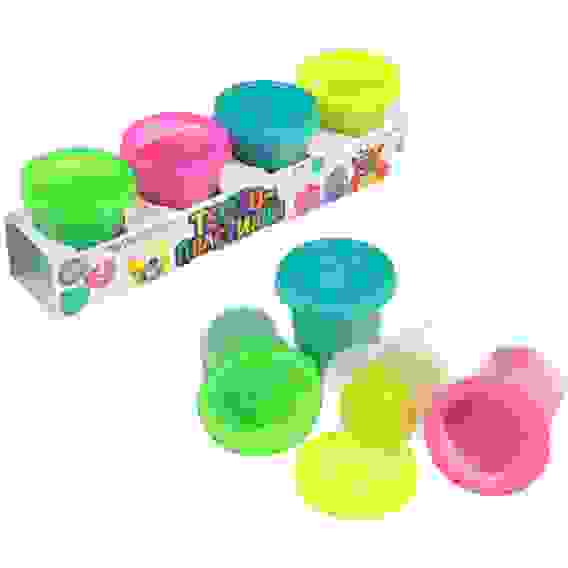 Набор для детской лепки &quot;Тесто-пластилин&quot;, 50г, 4 цвета, 22,5х5х5,7см, 2 дизайна ХОББИХИТ