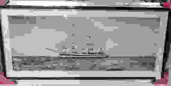 Картина в багете &quot;Корабль&quot; (45х95) 4595-1044